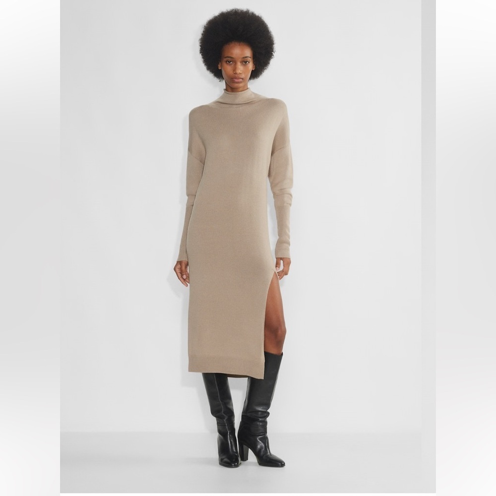 Aritzia Wilfred Free Cyprie Dress In Grey